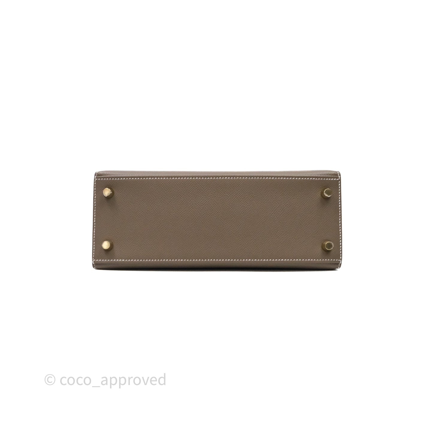 Hermes Kelly 25 Etoupe 18 Epsom Gold Hardware