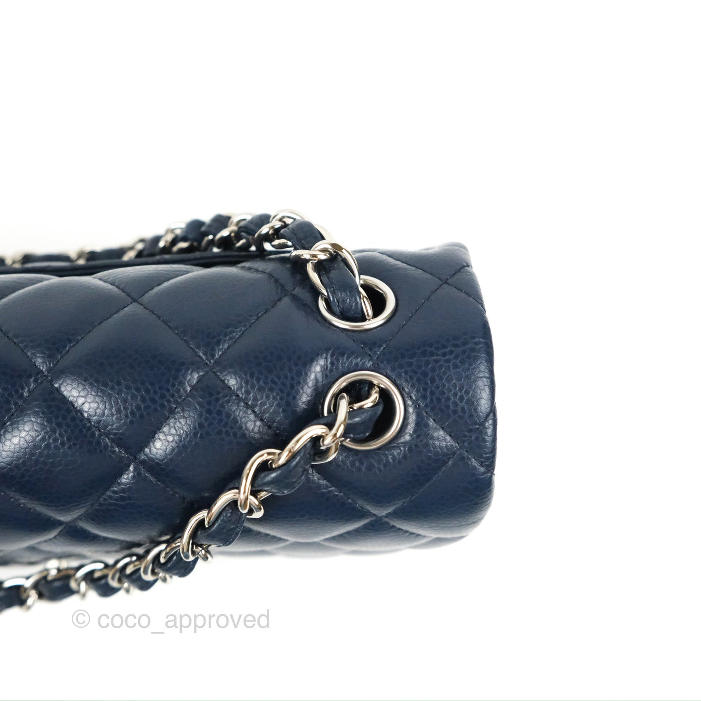 Chanel Jumbo Double Flap Navy Caviar Silver Hardware⁣⁣