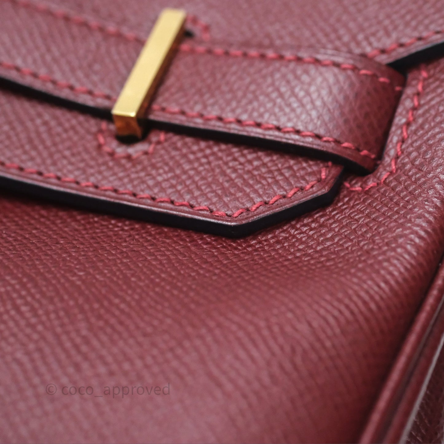 Hermès Birkin 30 Retourne Rouge H 55 Epsom Gold Hardware