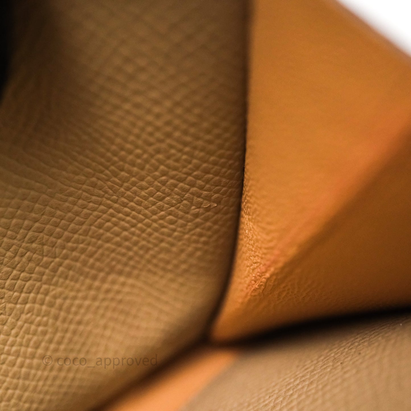 Hermès Constance Short Wallet Trench Epsom Gold Hardware