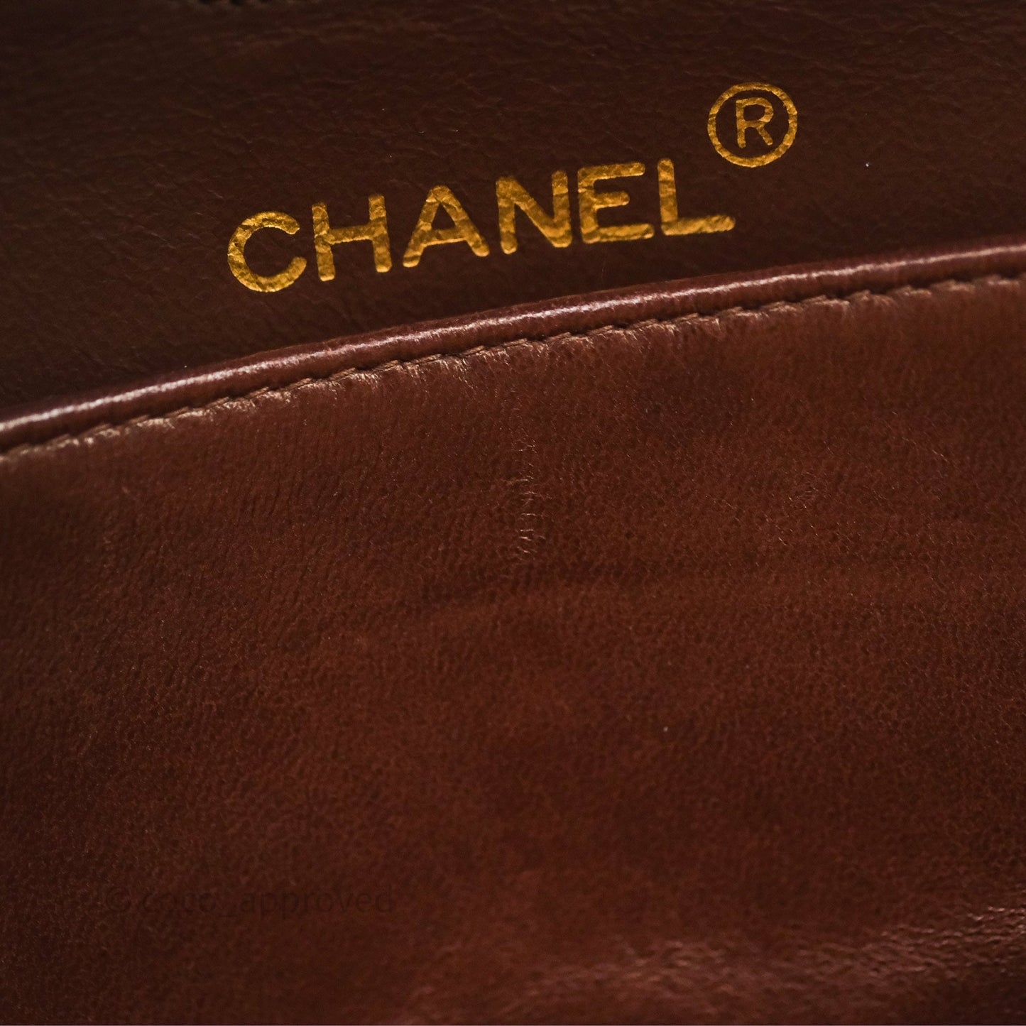 Chanel Vintage Small Classic Flap Brown Lambskin 24K Gold Hardware