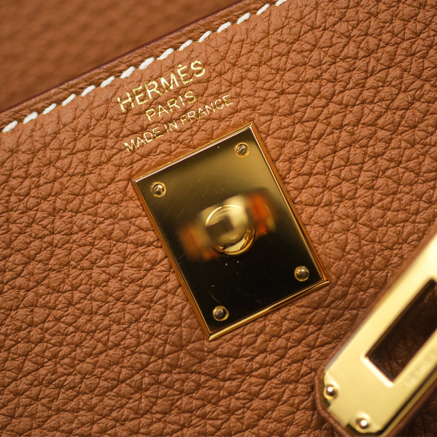 Hermès Retourne Kelly 25 Gold 37 Togo Gold Hardware