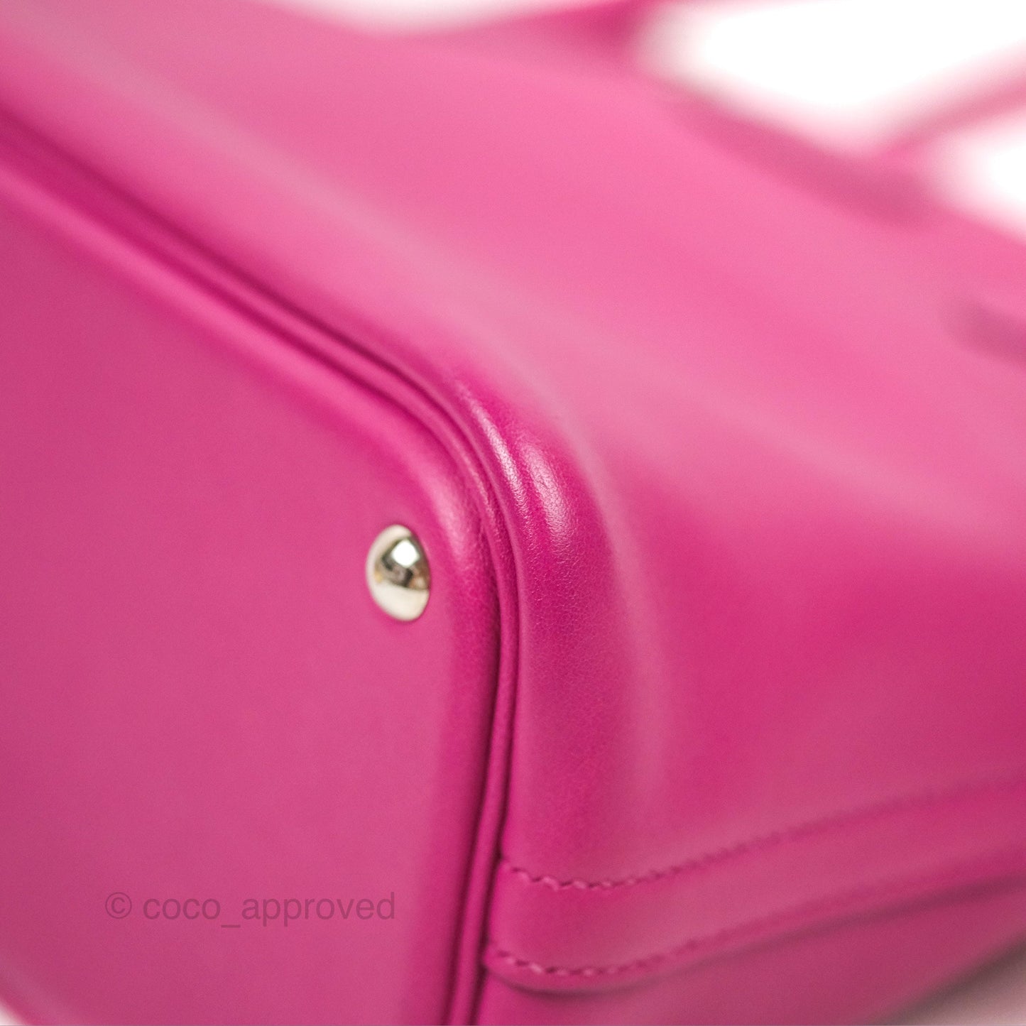 Hermès Bolide 27 Rose Pourpre Swift Palladium Hardware