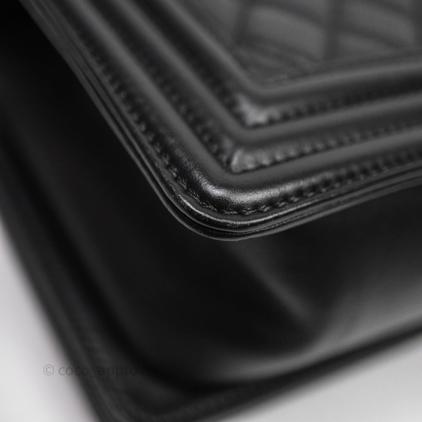 Chanel Medium Boy Quilted Black Lambskin Ruthenium Hardware