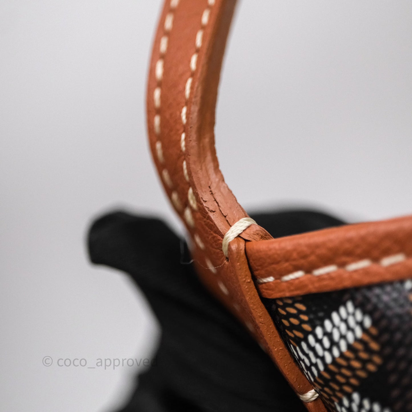 Goyard Saint Louis Tote Bag GM Black/Tan