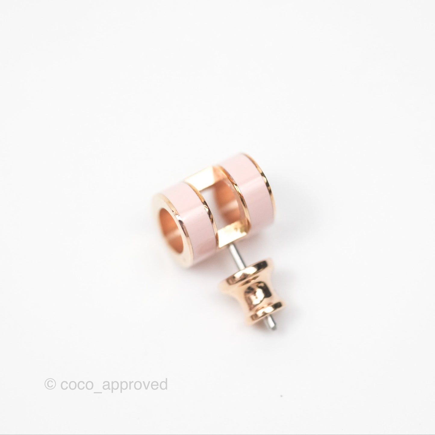 Hermès Pop H Earrings Rose Dragee 5U Rose Gold Hardware