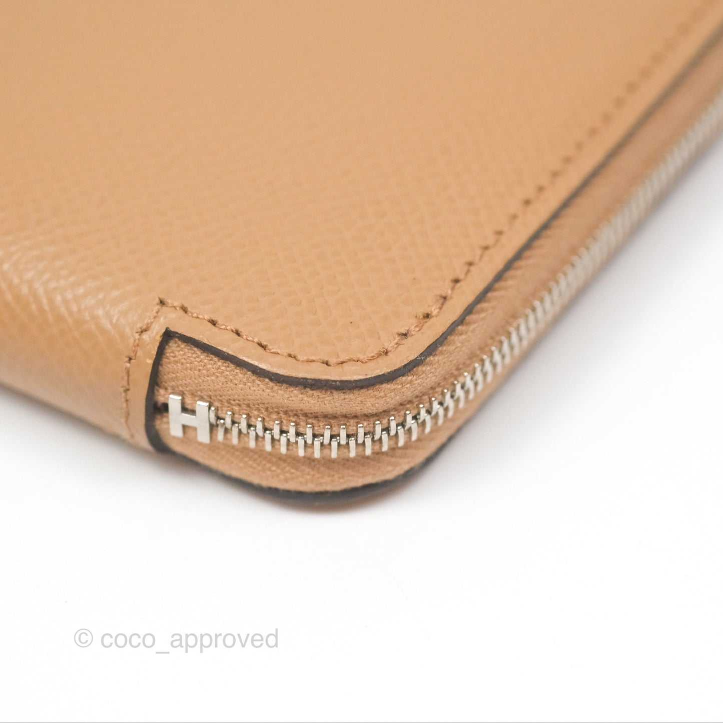 Hermès Silk In Compact Wallet Chai Epsom