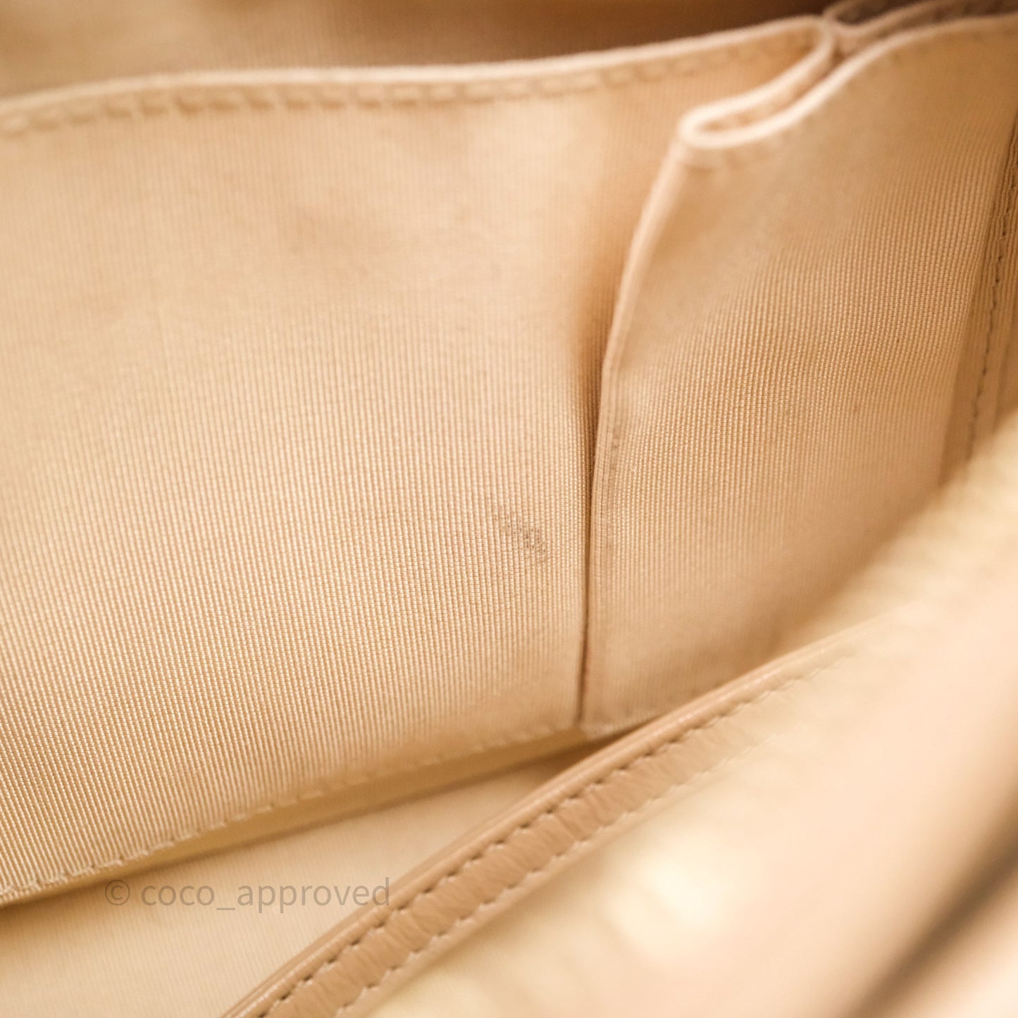Chanel Small Gabrielle Hobo Shearling Beige Mixed Hardware