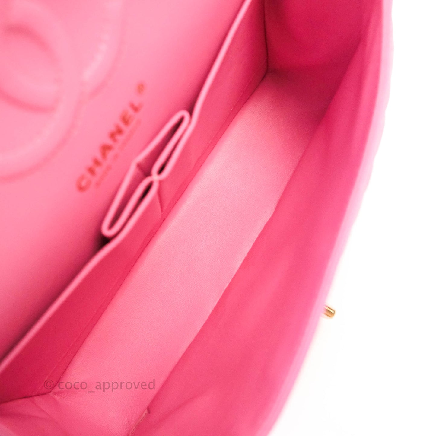 Chanel Classic Small S/M Flap Pink Caviar Gold Hardware 21P