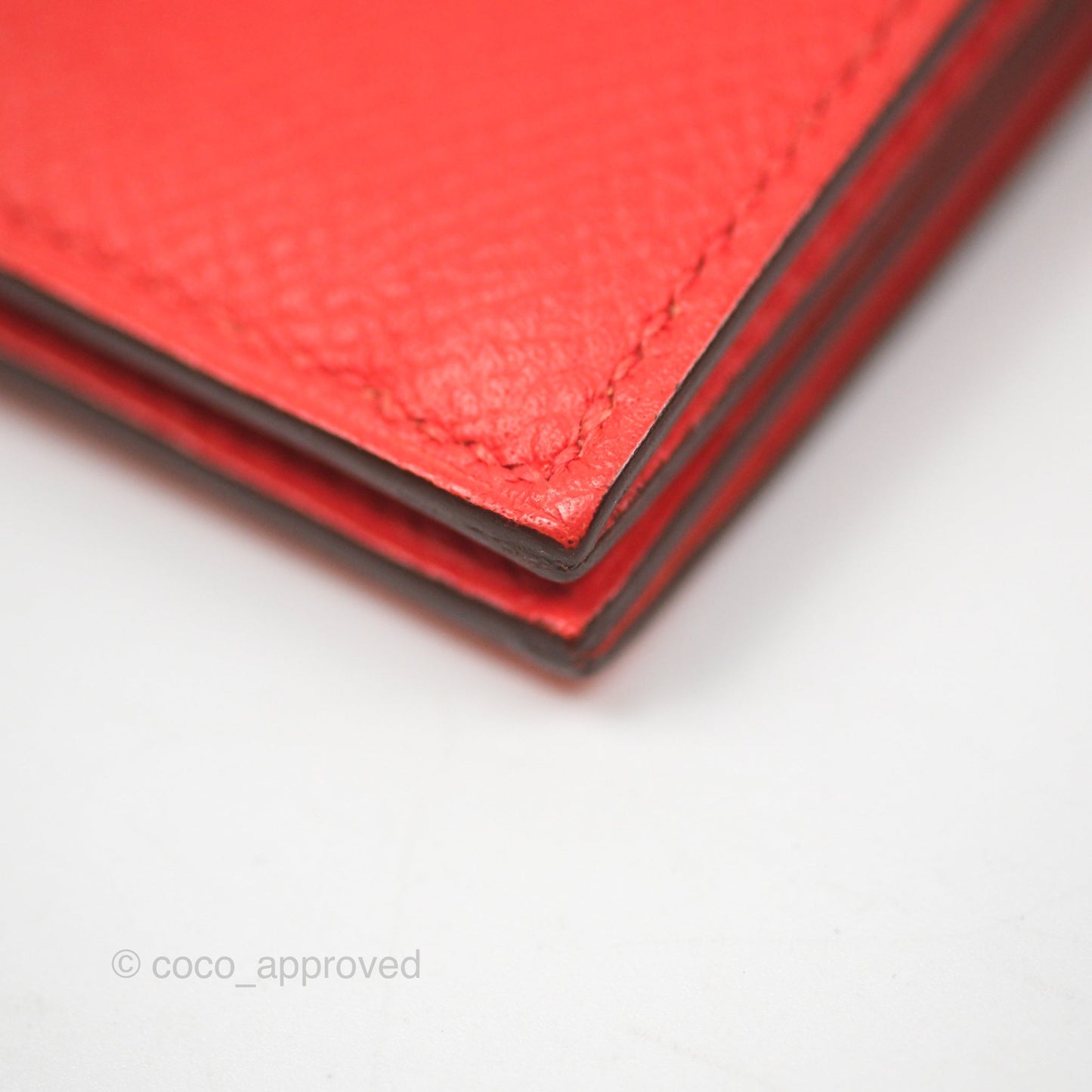 Hermès Bearn Card Holder Rose Jaipur T5 Epsom Palladium Hardware