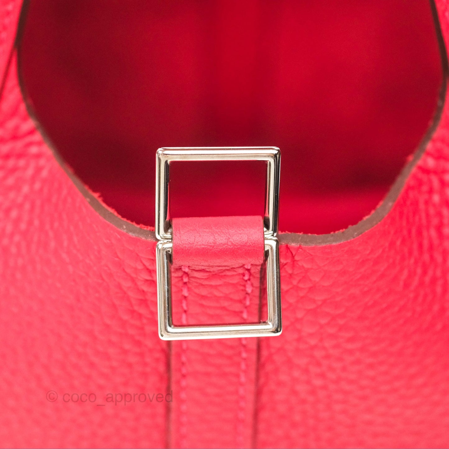 Hermès Picotin Lock 18 Vermillon Taurillon Clemence Palladium Hardware