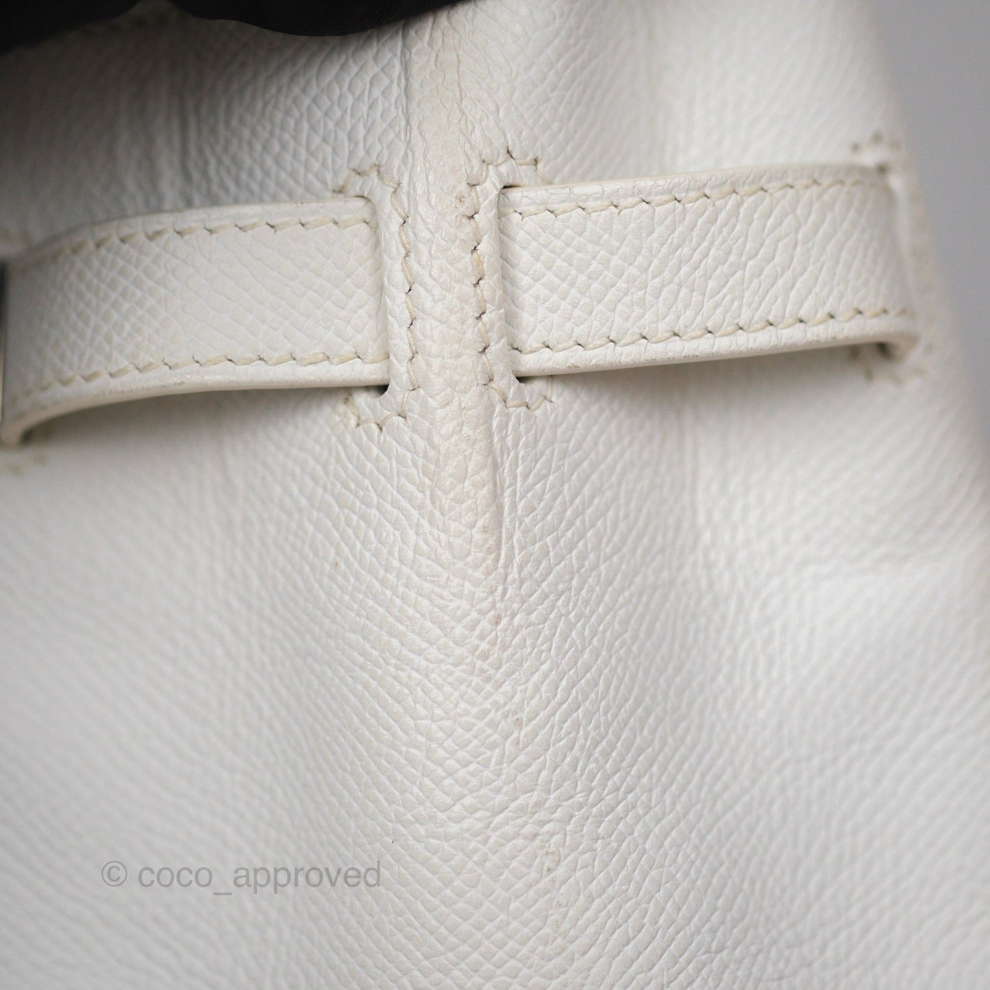 Hermès Birkin 30 Retourne White Epsom Palladium Hardware
