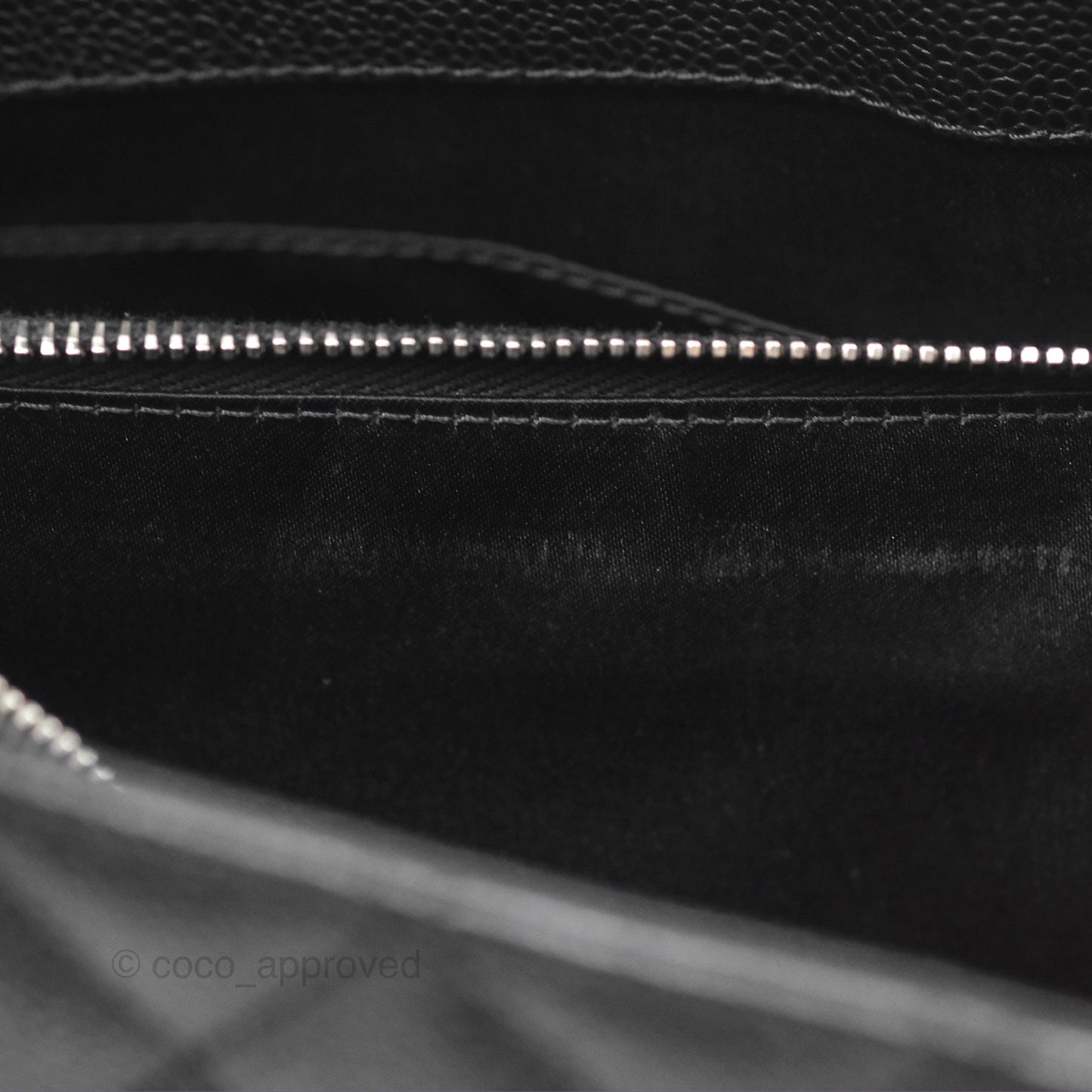 Chanel GST Black Caviar Silver Hardware