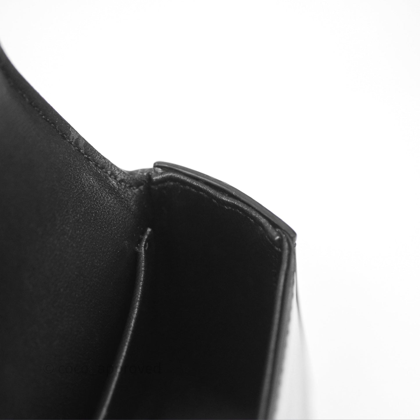 Celine Triomphe Chain Shoulder Bag So Black Shiny Calfskin