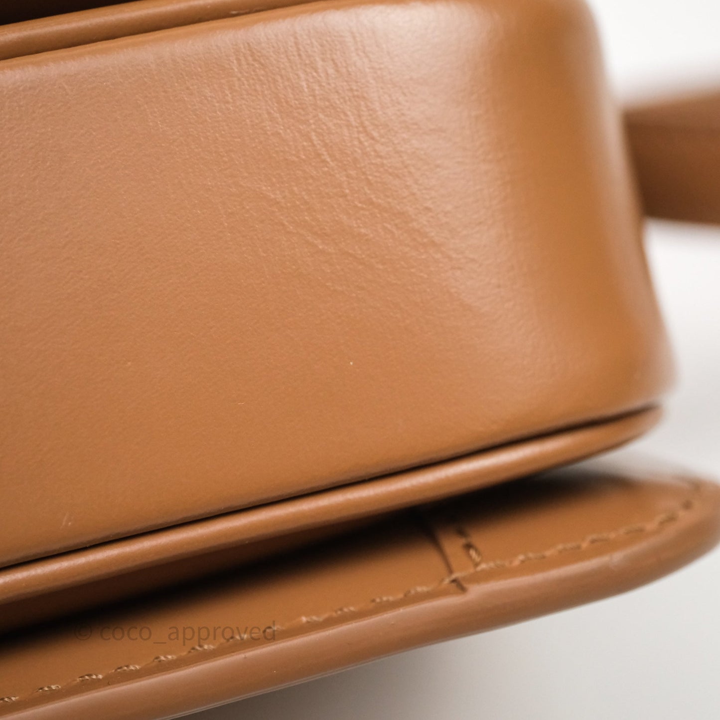 Celine Teen Triomphe Bag Shiny Calfskin Brown