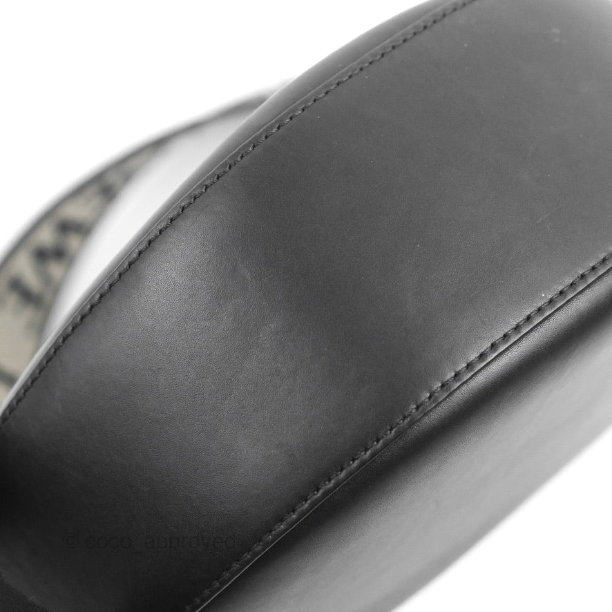 Loewe Luna Bag Black Satin Calfskin Jacquard Strap