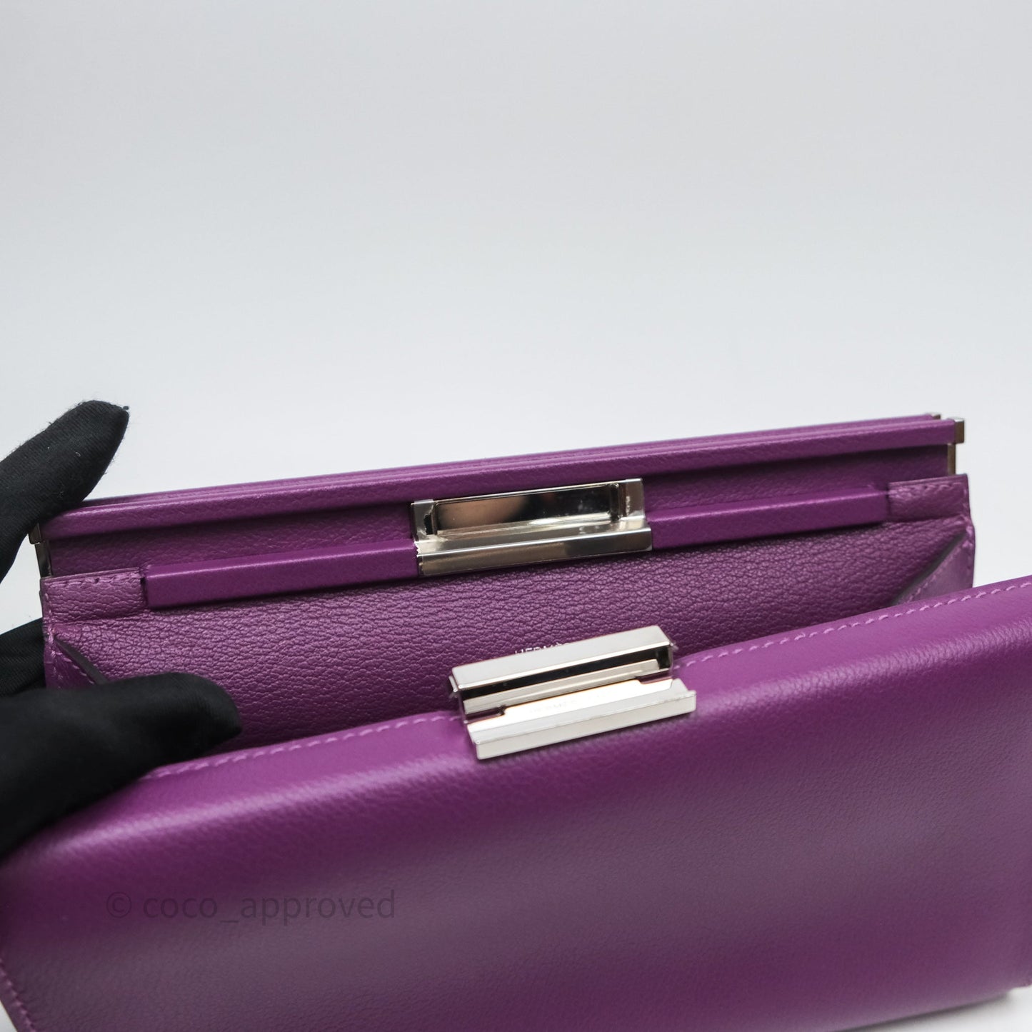 Hermes Clic H Bag Anemone P9 Veau Evercolor Palladium Hardware