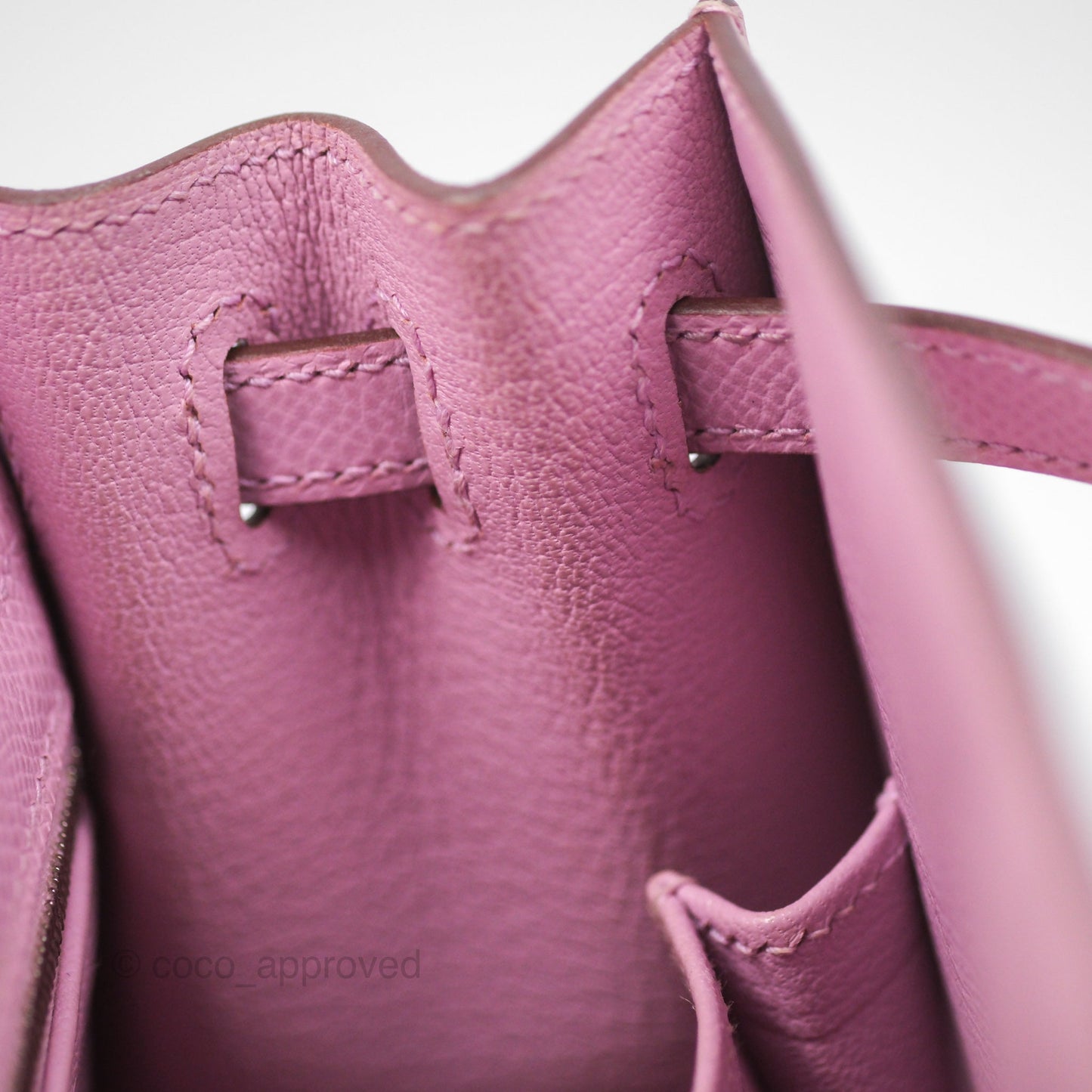 Hermès Sellier Kelly 25 Mauve Sylvestre X9 Epsom Palladium Hardware