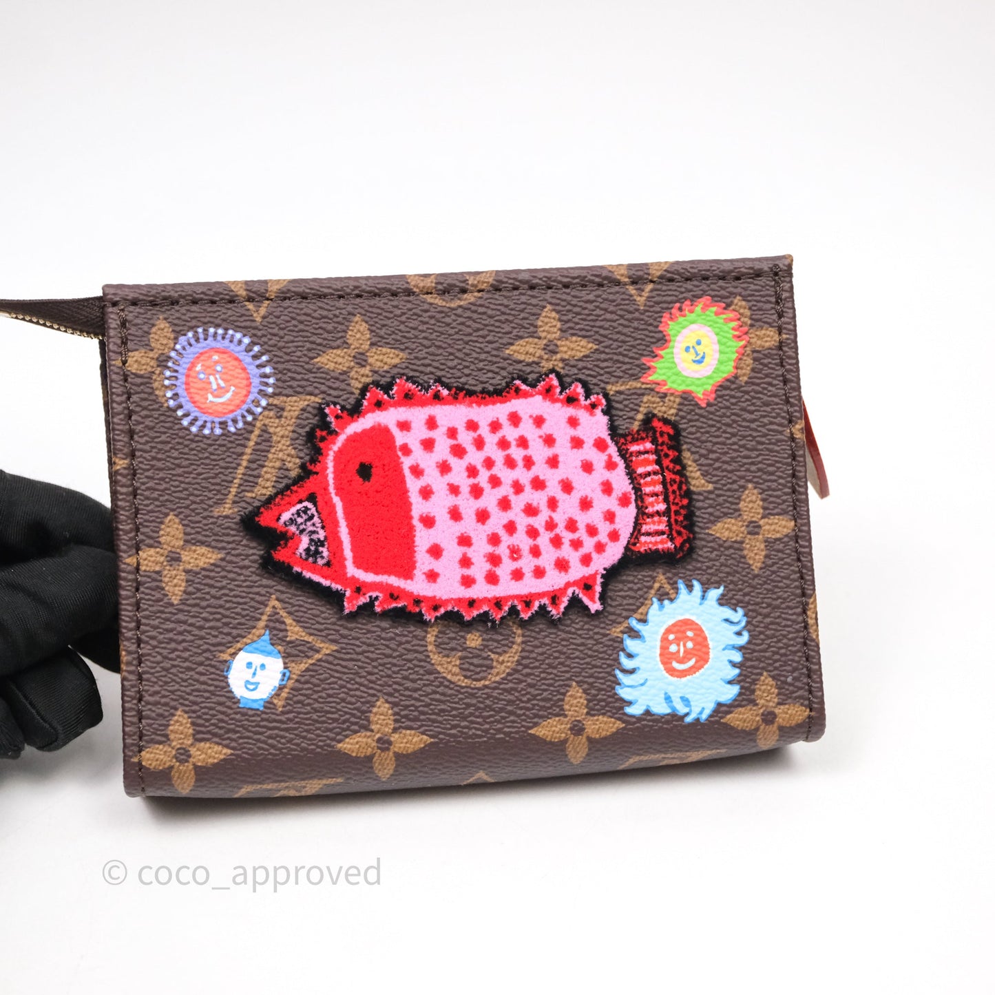 Louis Vuitton x Yayoi Kusama Toiletry Pouch on Chain Monogram Embroidered