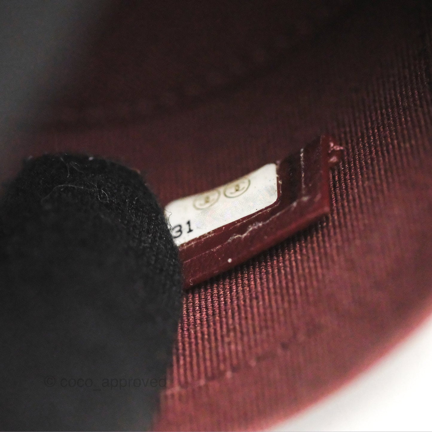 Chanel Quilted Round Vanity Clutch With Chain Burgundy Lambskin Gold Hardware