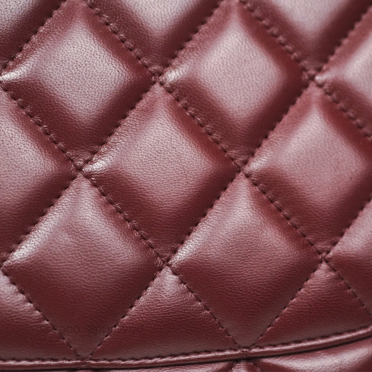 Chanel Jumbo Double Flap Burgundy Lambskin Gold Hardware