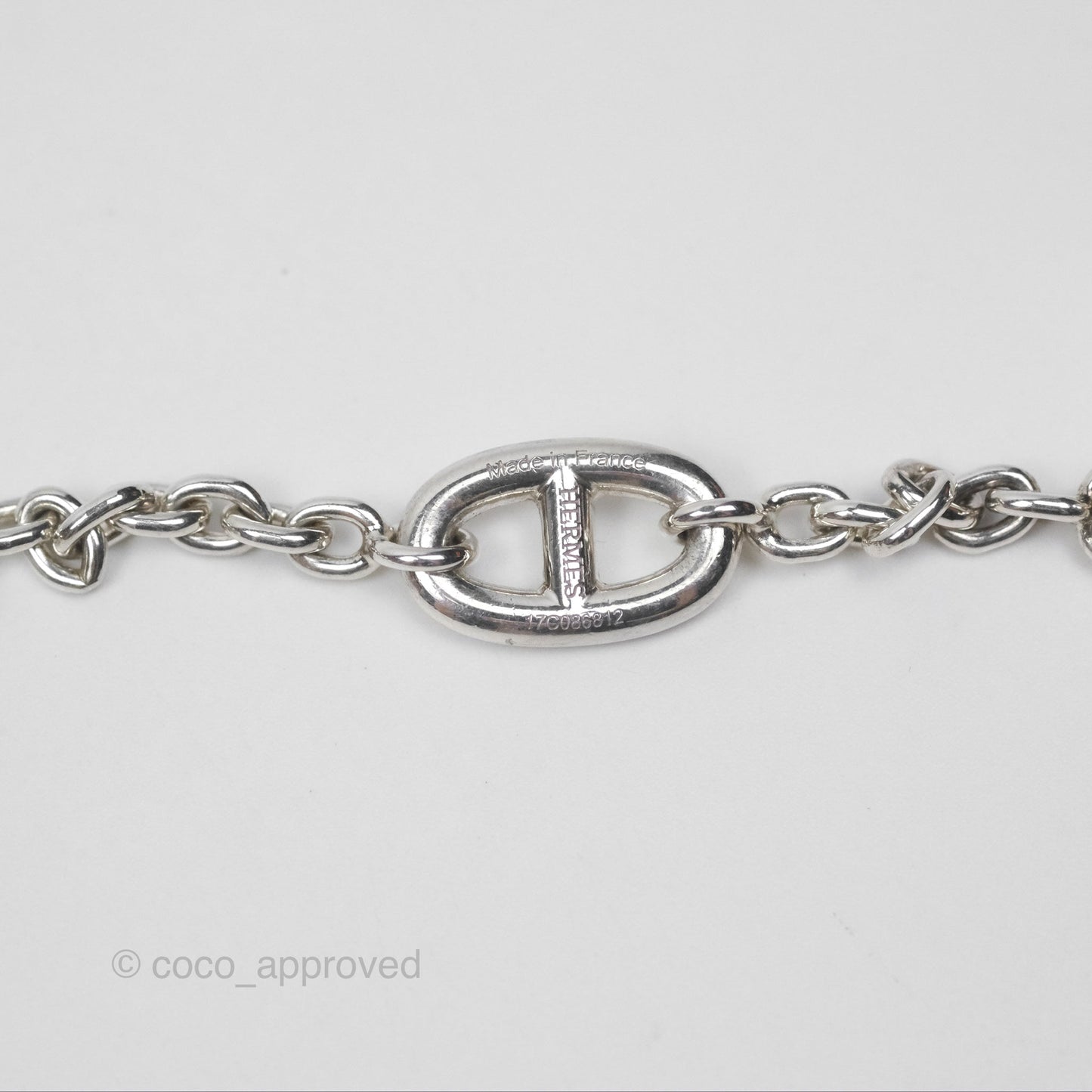 Hermès Farandole Long Necklace 160 Palladium Hardware