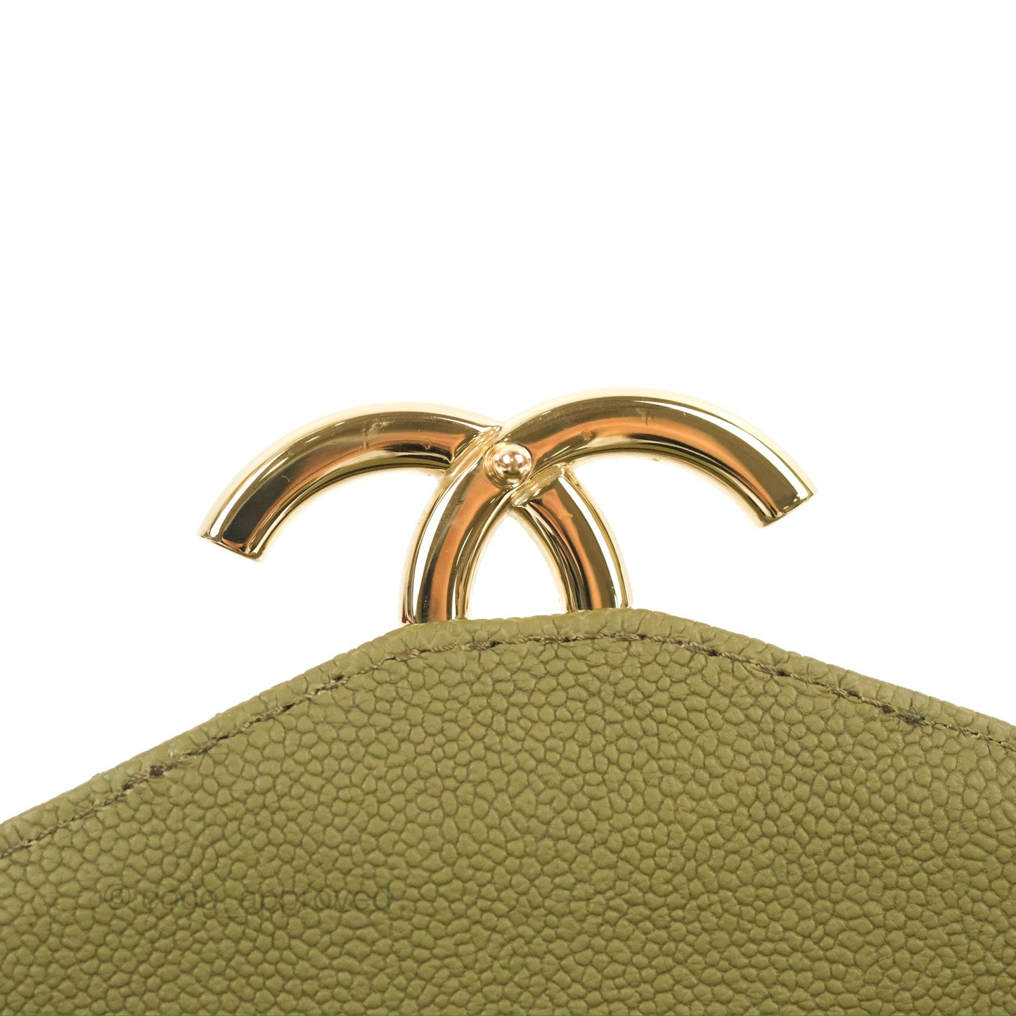 Chanel Small Cuba Top Handle Flap Khaki Caviar