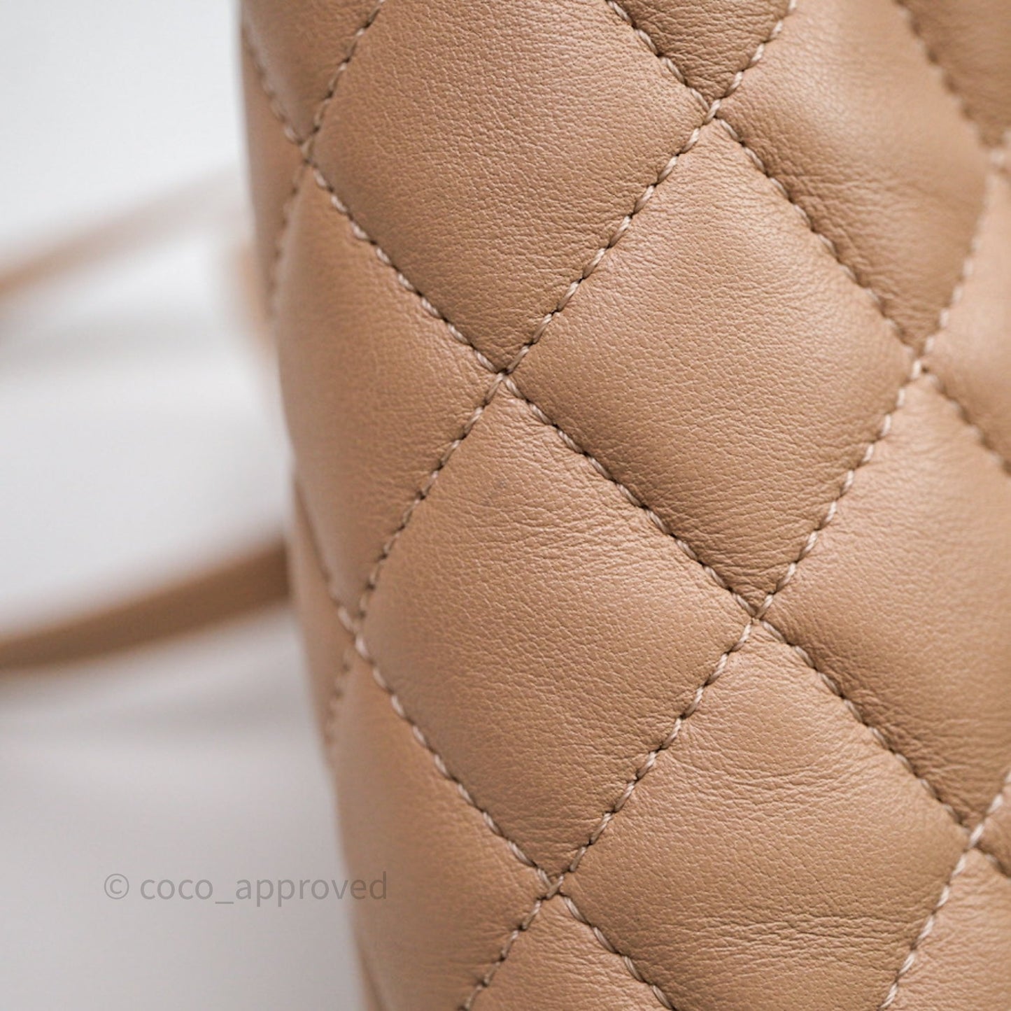 Chanel Quilted Small Urban Spirit Backpack Beige Lambskin Silver Hardware