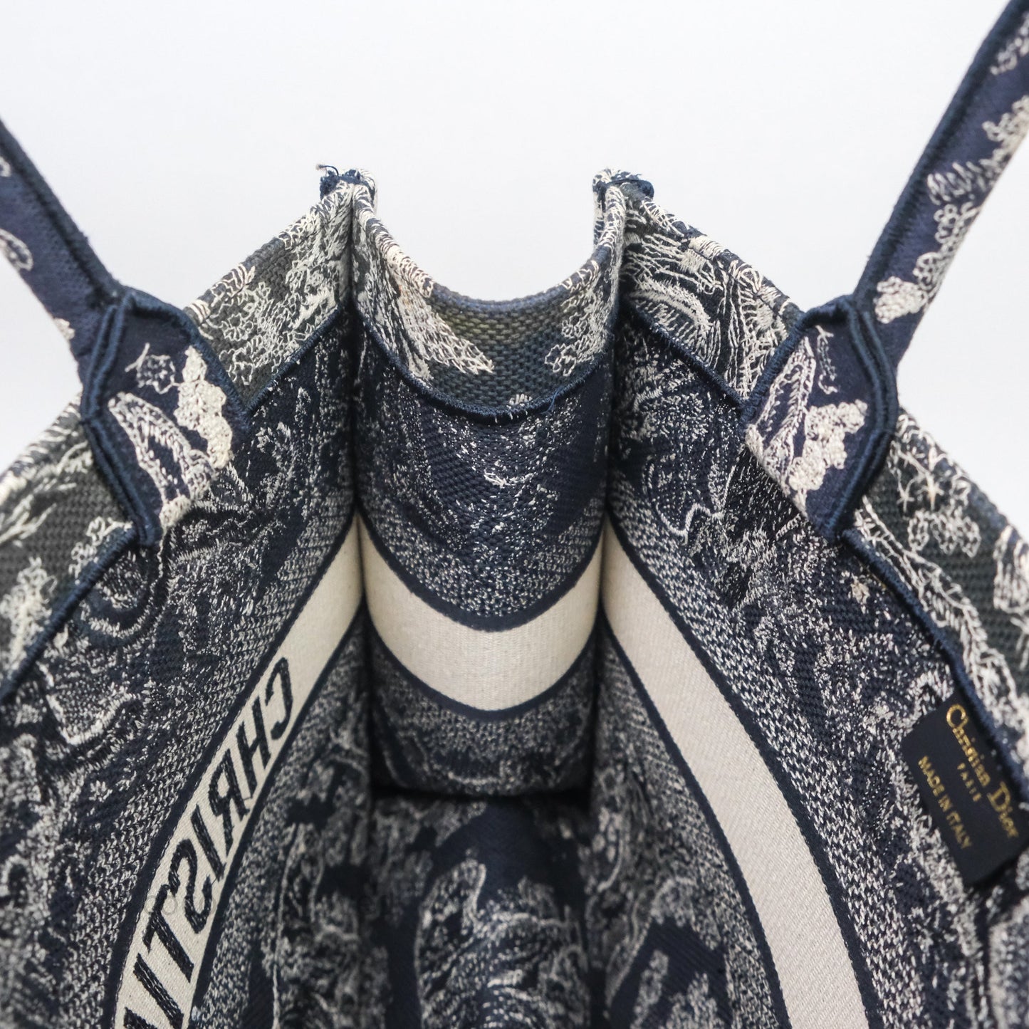 Christian Dior Toile De Jouy Medium Book Tote Canvas