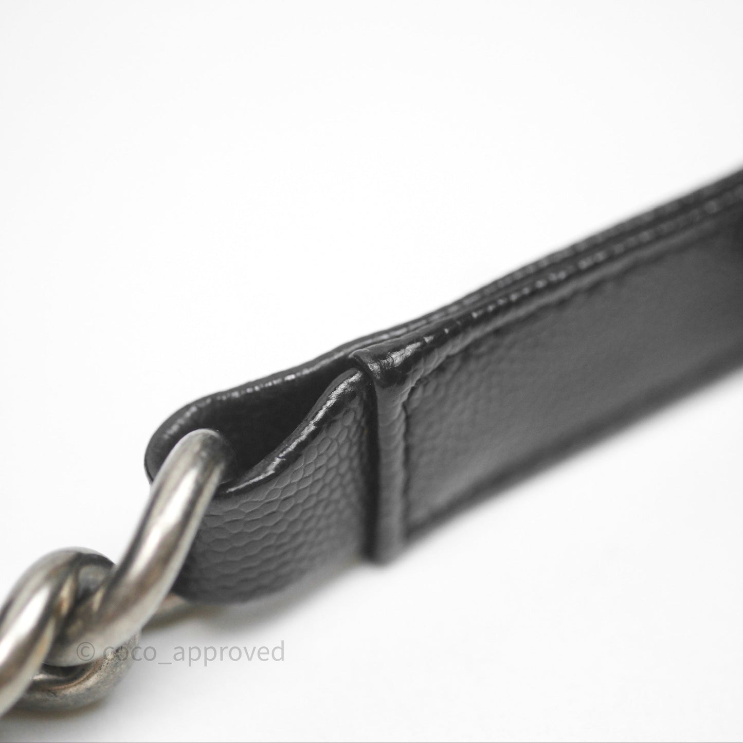Chanel Quilted Medium Boy Black Caviar Ruthenium Hardware