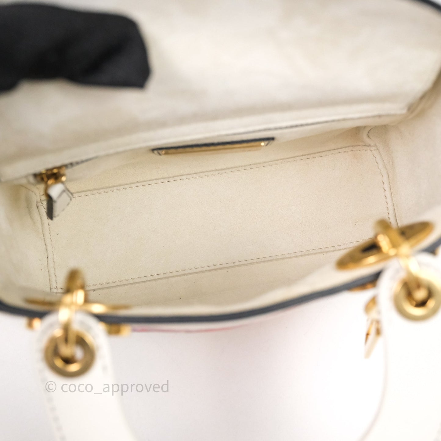 Christian Dior Mini Lady Dior Niki De Saint Phalle Calfskin White