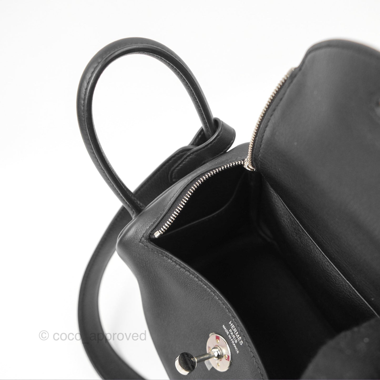 Hermès Mini Lindy 20 Back Swift Palladium Hardware