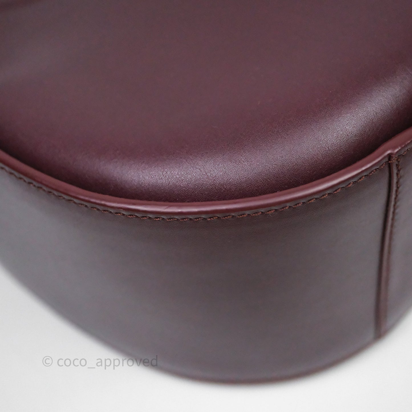 Loewe Hammock Slice Dark Red Bag Gold Hardware