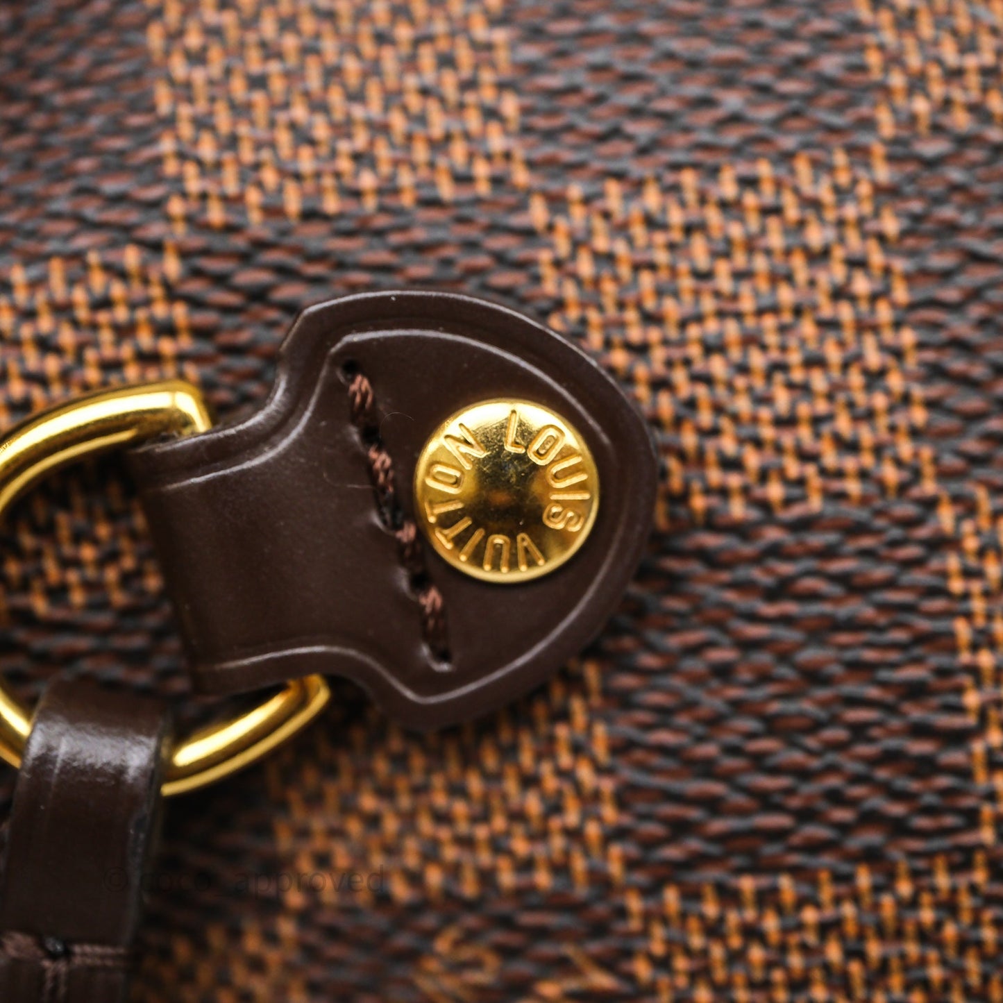 Louis Vuitton Neverfull MM Tote Bag Damier Ebene Canvas