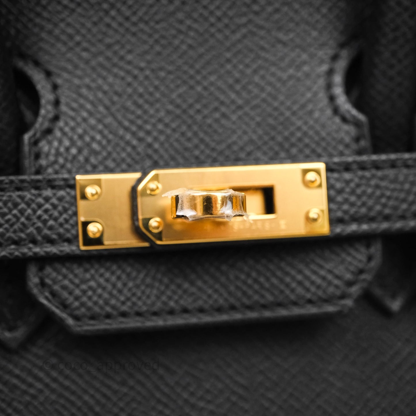 Hermès Birkin Sellier 25 Noir 89 Epsom Gold Hardware