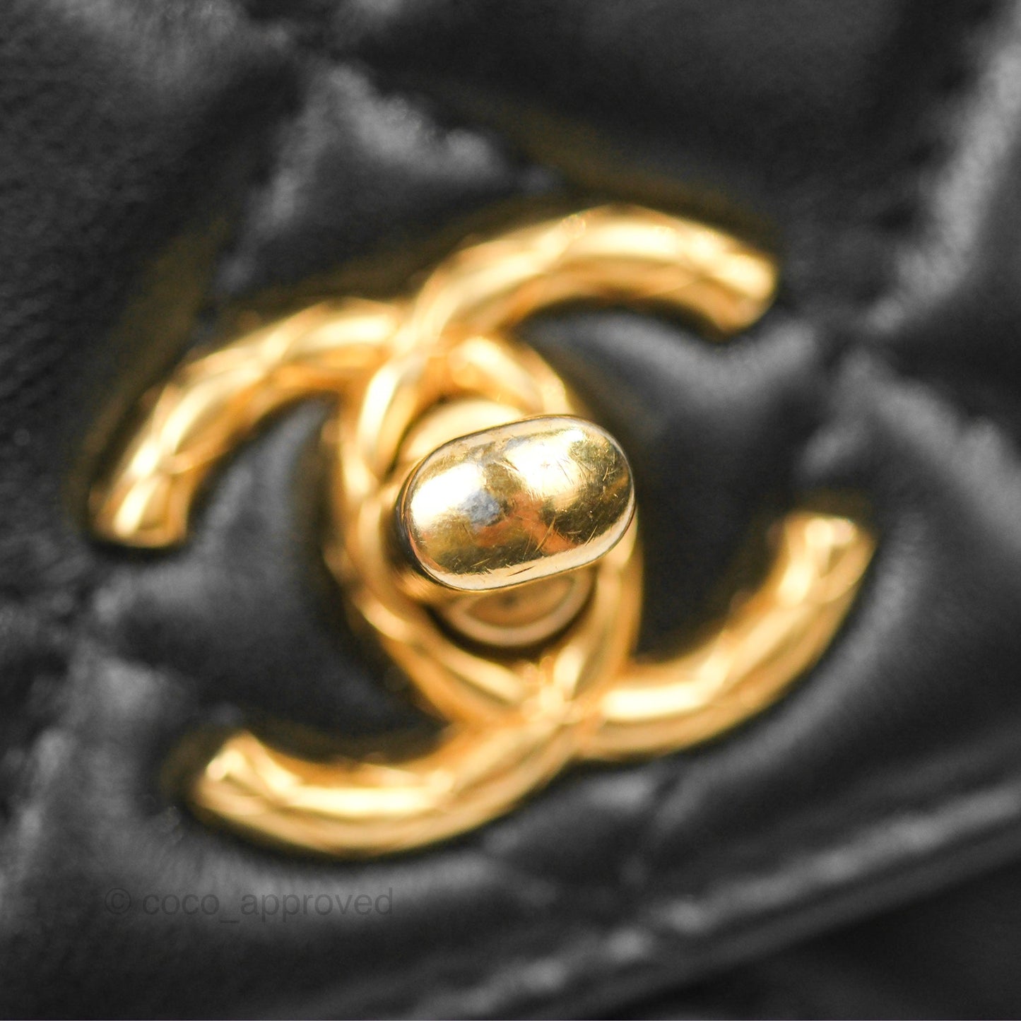Chanel All Slide Wallet on Chain WOC Adjustable Chain Quilted Black Lambskin 22K