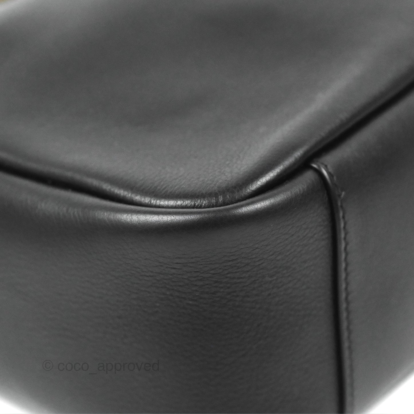 Saint Laurent Small ‘Le 5 a 7’ Hobo Bag Black Grained Leather