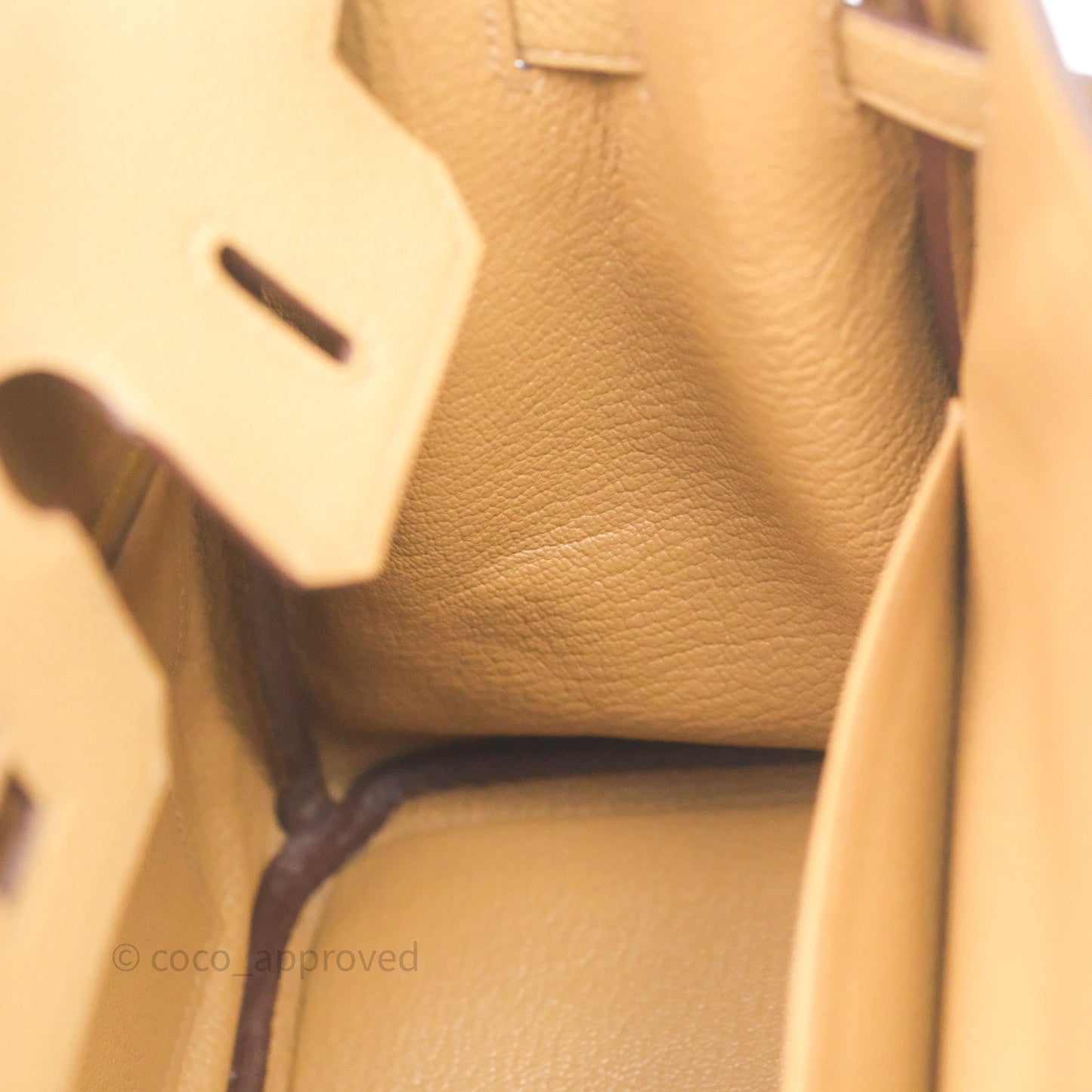 Hermès Birkin 25 Retourne Biscuit 4B Togo Gold Hardware