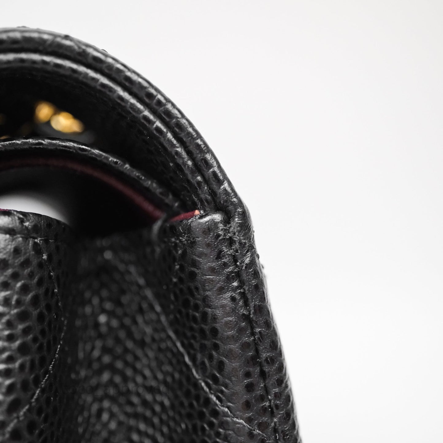 Chanel Classic Medium Flap Quilted Black Caviar Gold Hardware