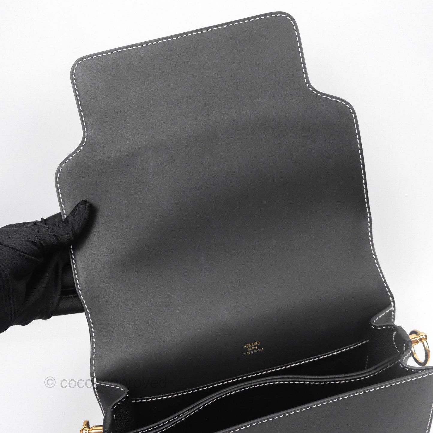 Hermès Roulis 23 Noir 89 Sombrero Gold Hardware