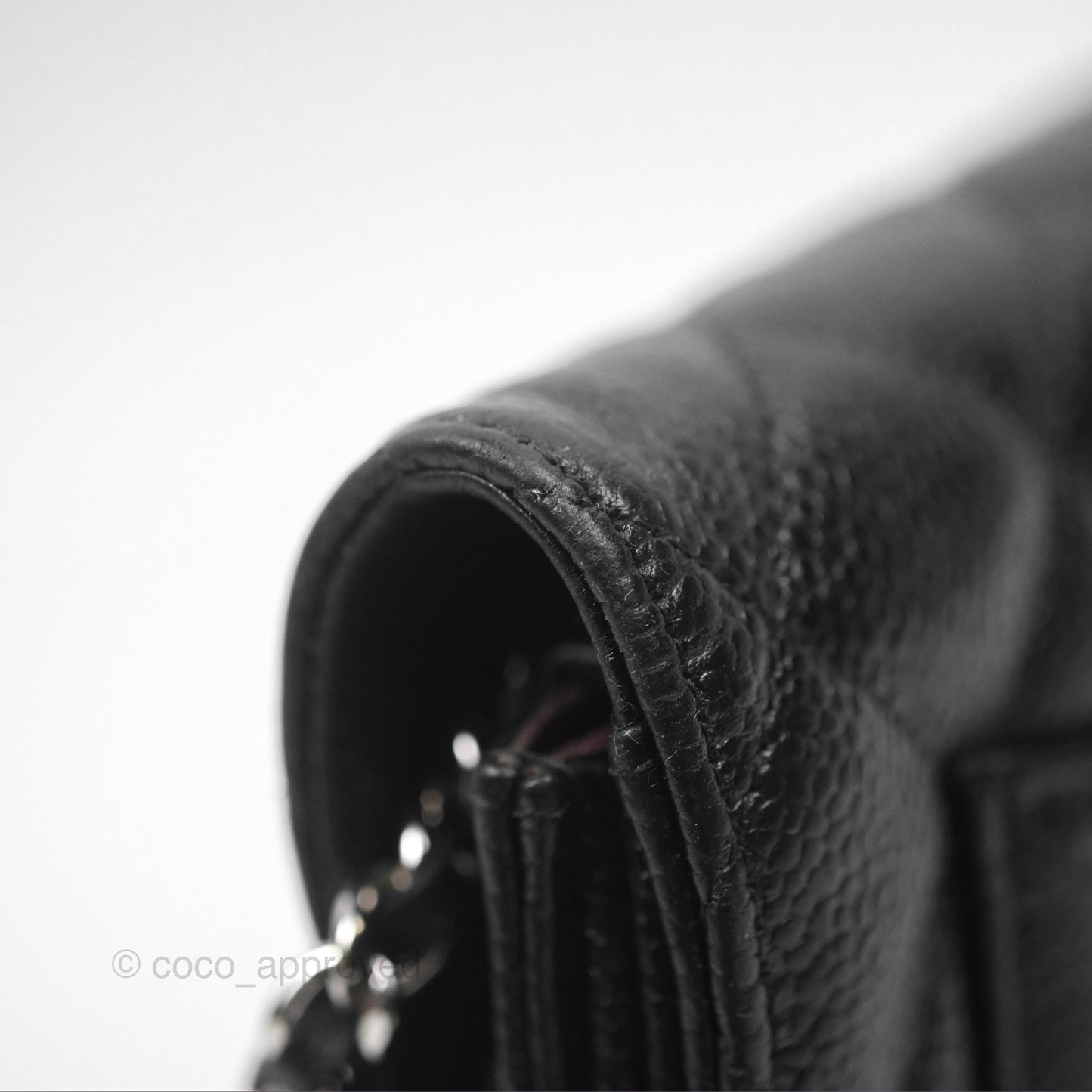Chanel Quilted Classic WOC Black Caviar Silver Hardware
