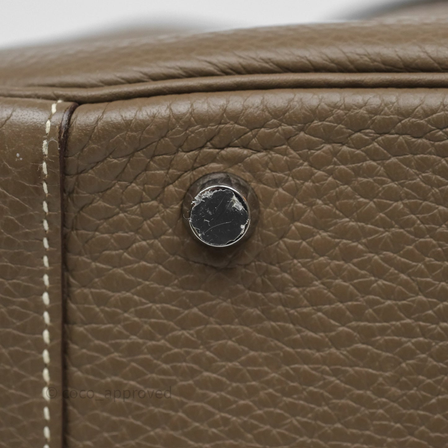 Hermès Lindy 30 Etoupe 18 Clemence Palladium Hardware