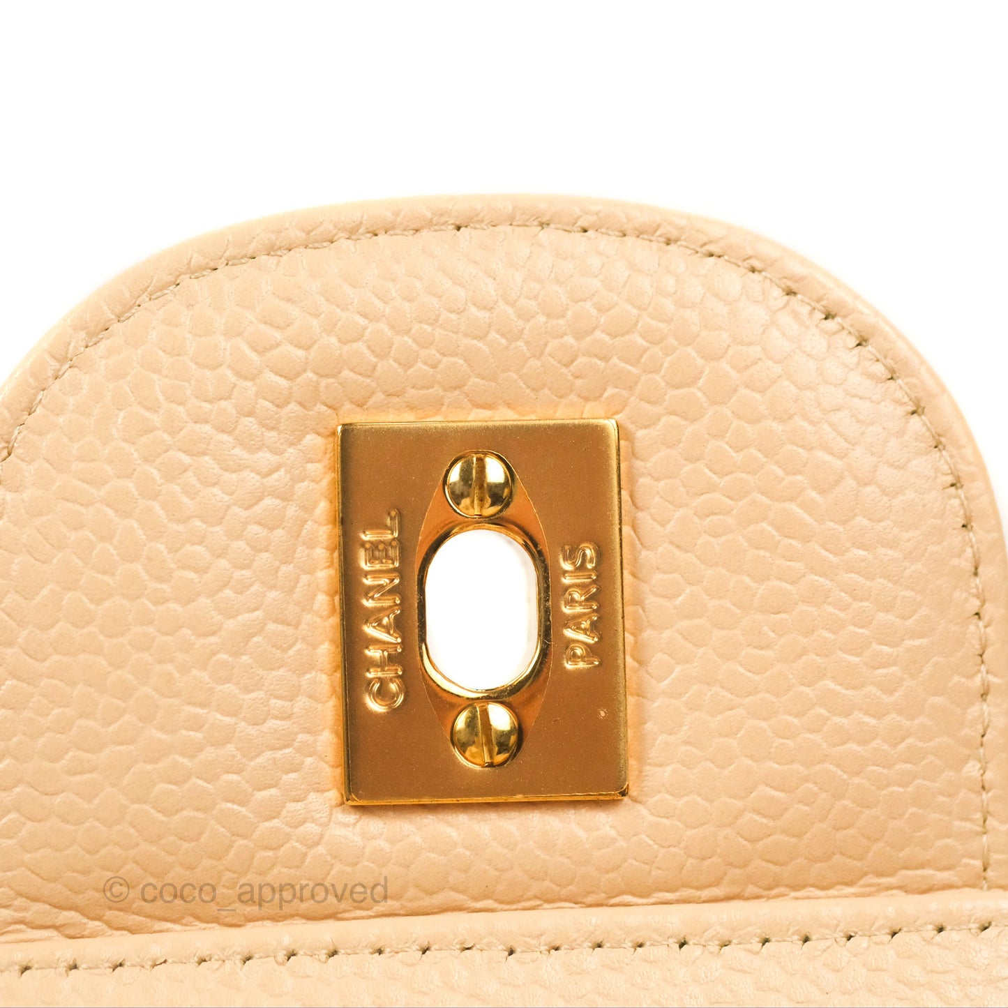 Chanel Jumbo Double Flap Beige Caviar Gold Hardware⁣⁣