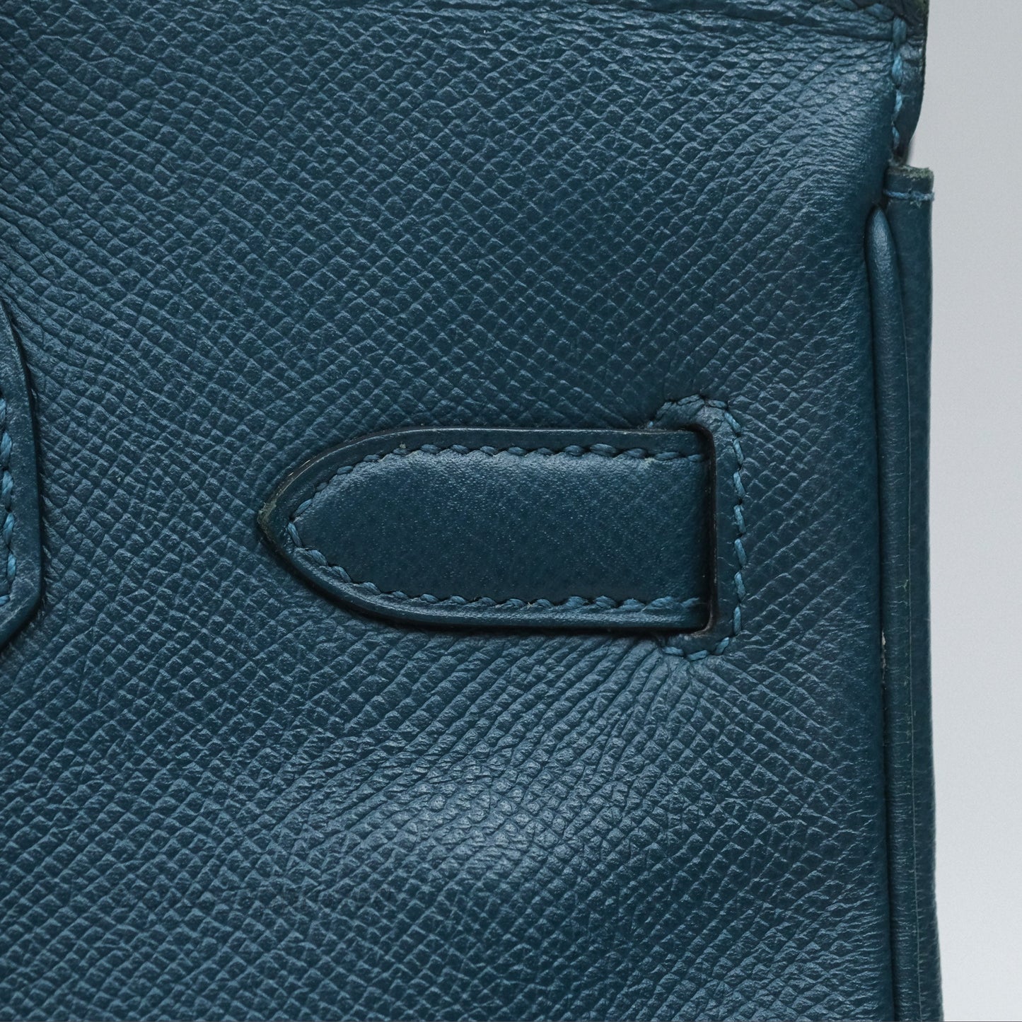 Hermès Birkin 30 Retourne Bleu de Prusse 7P Epsom Gold Hardware