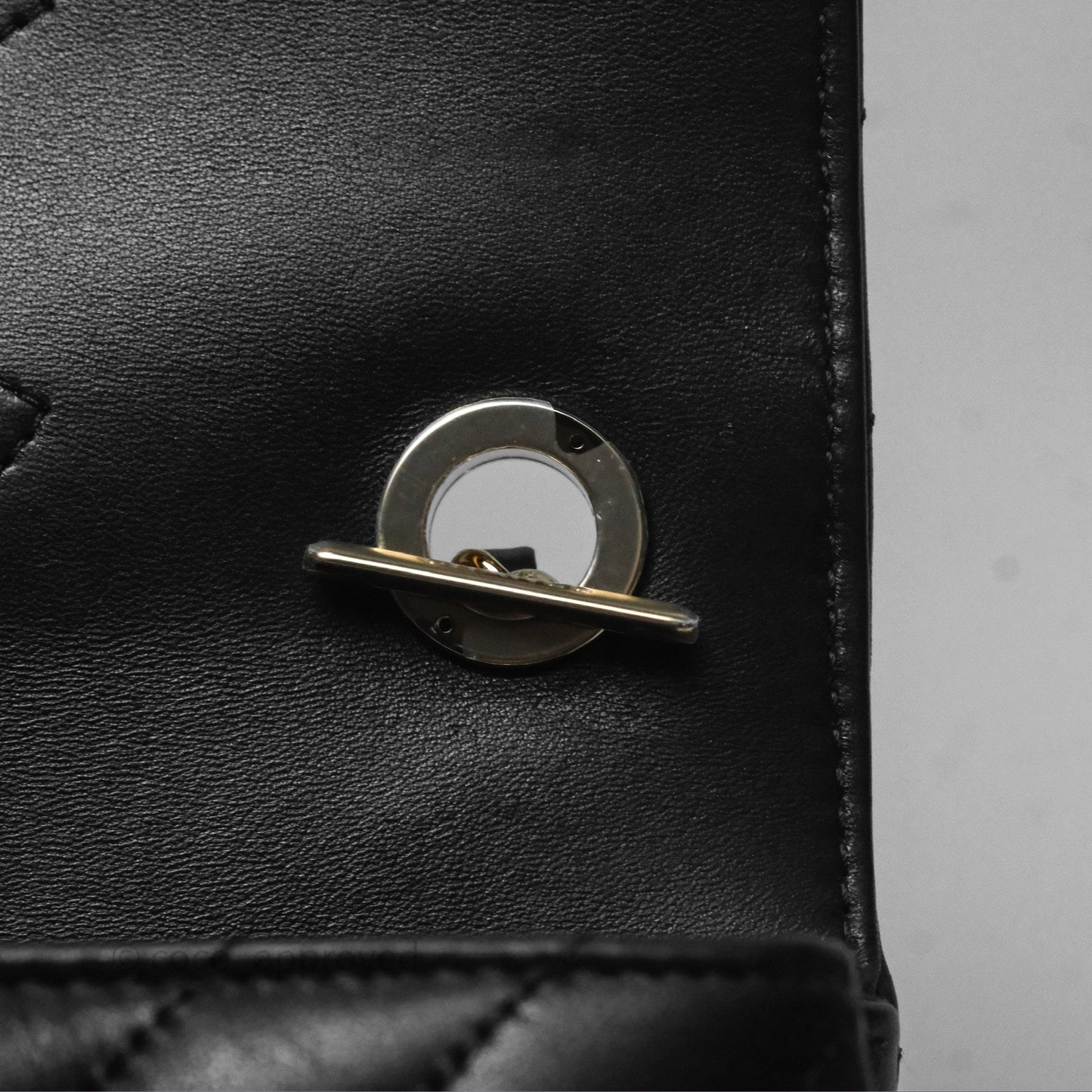 Chanel Small Trendy CC Black Chevron Lambskin Gold Hardware