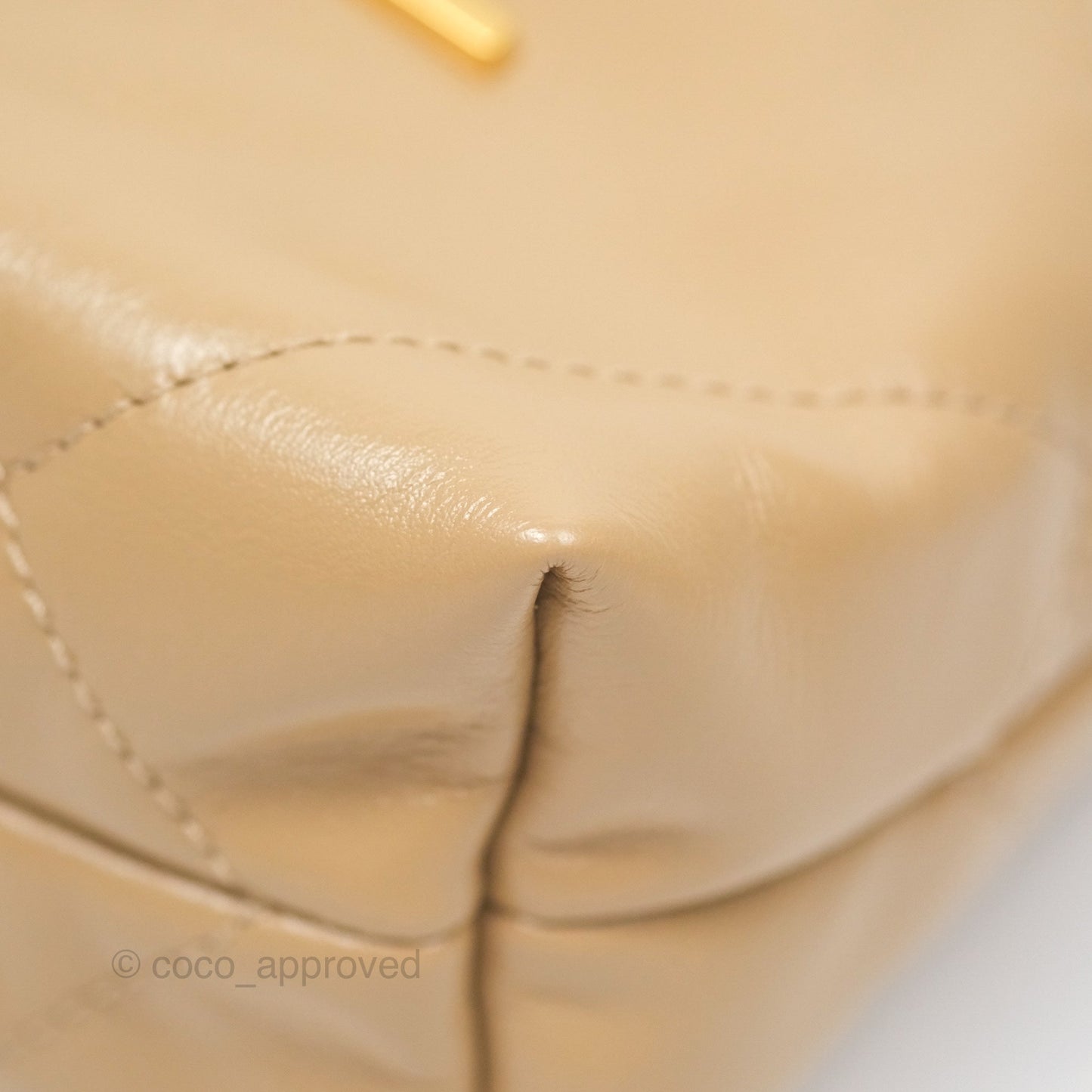 Chanel 22 Mini Bag Beige Shiny Crumpled Calfskin