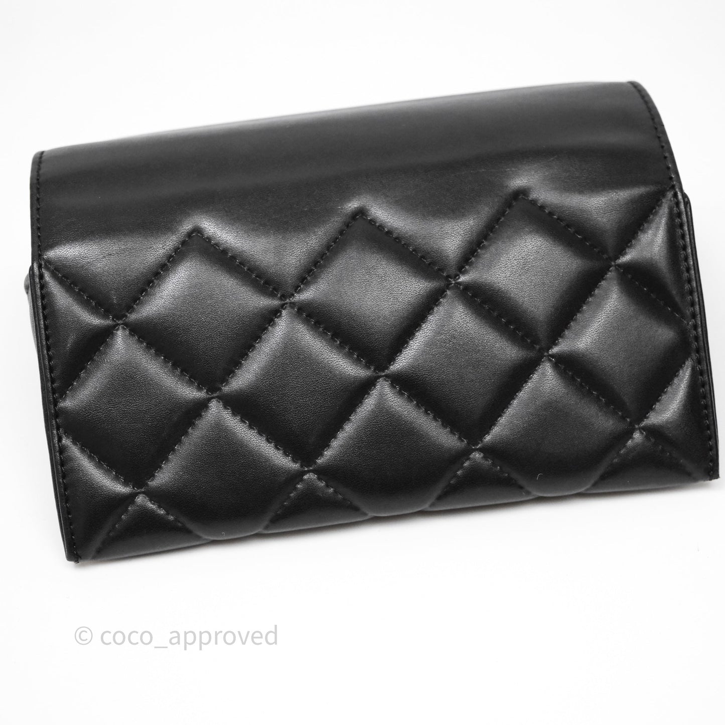 Chanel CC Chain-Link Square Sunglasses Black