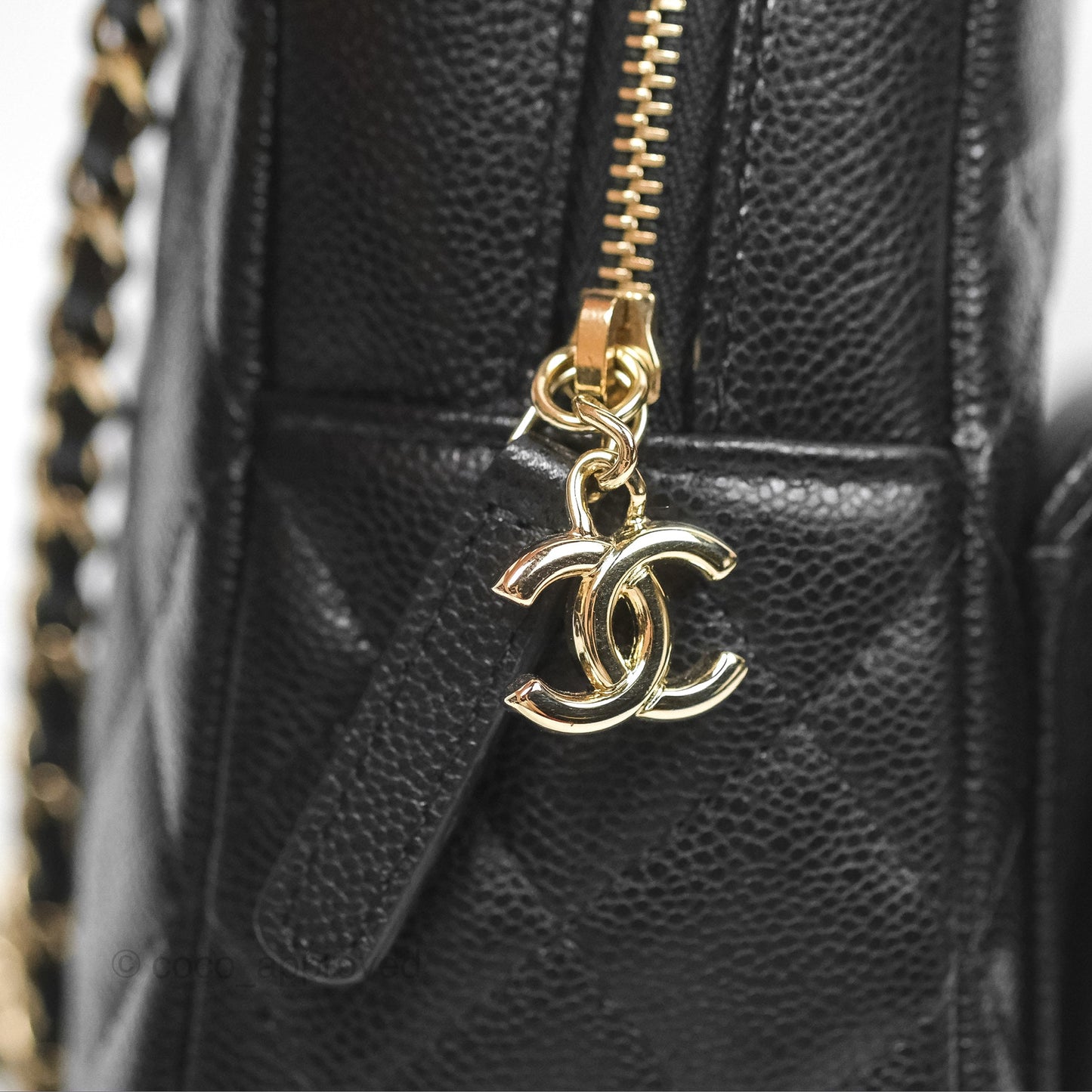Chanel Classic Mini Backpack Black Caviar Gold Hardware