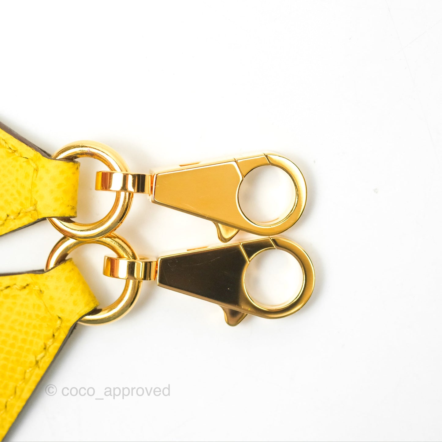 Hermès Tressage Cuir Hexagone Strap 40mm Epsom Gold Hardware