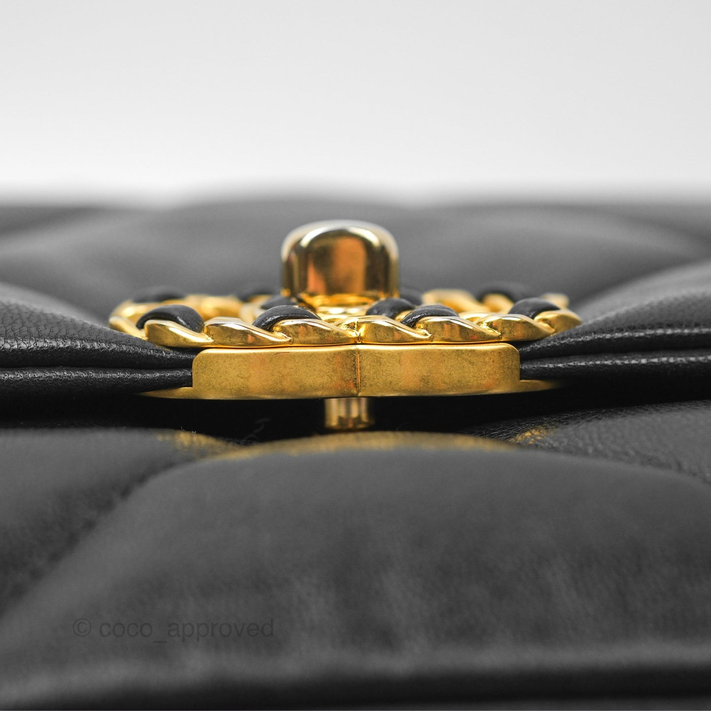 Chanel 19 Small Black Goatskin Mixed Hardware